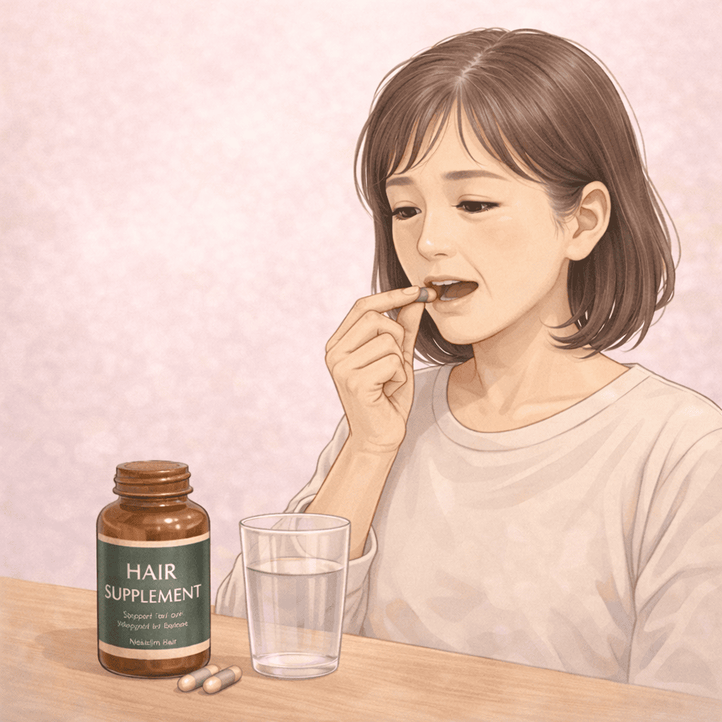 育毛サプリで栄養を補う