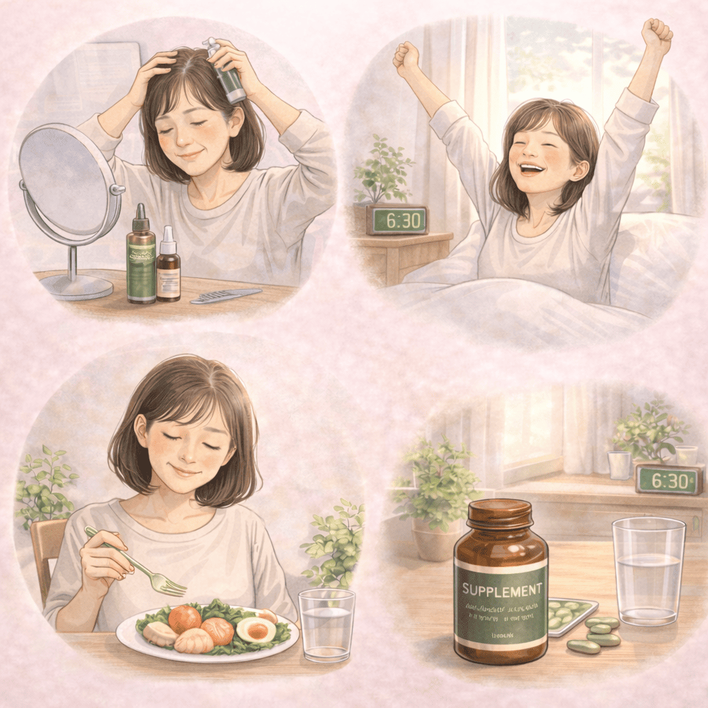 びまん性脱毛症を改善するための生活習慣