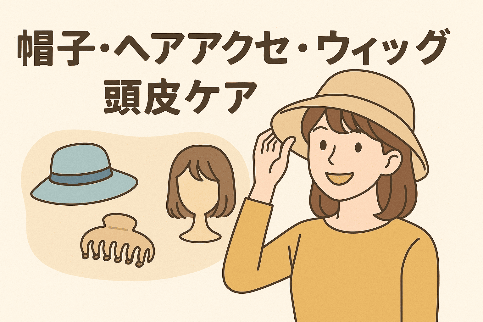 帽子・ヘアアクセ・ウィッグ・頭皮ケア