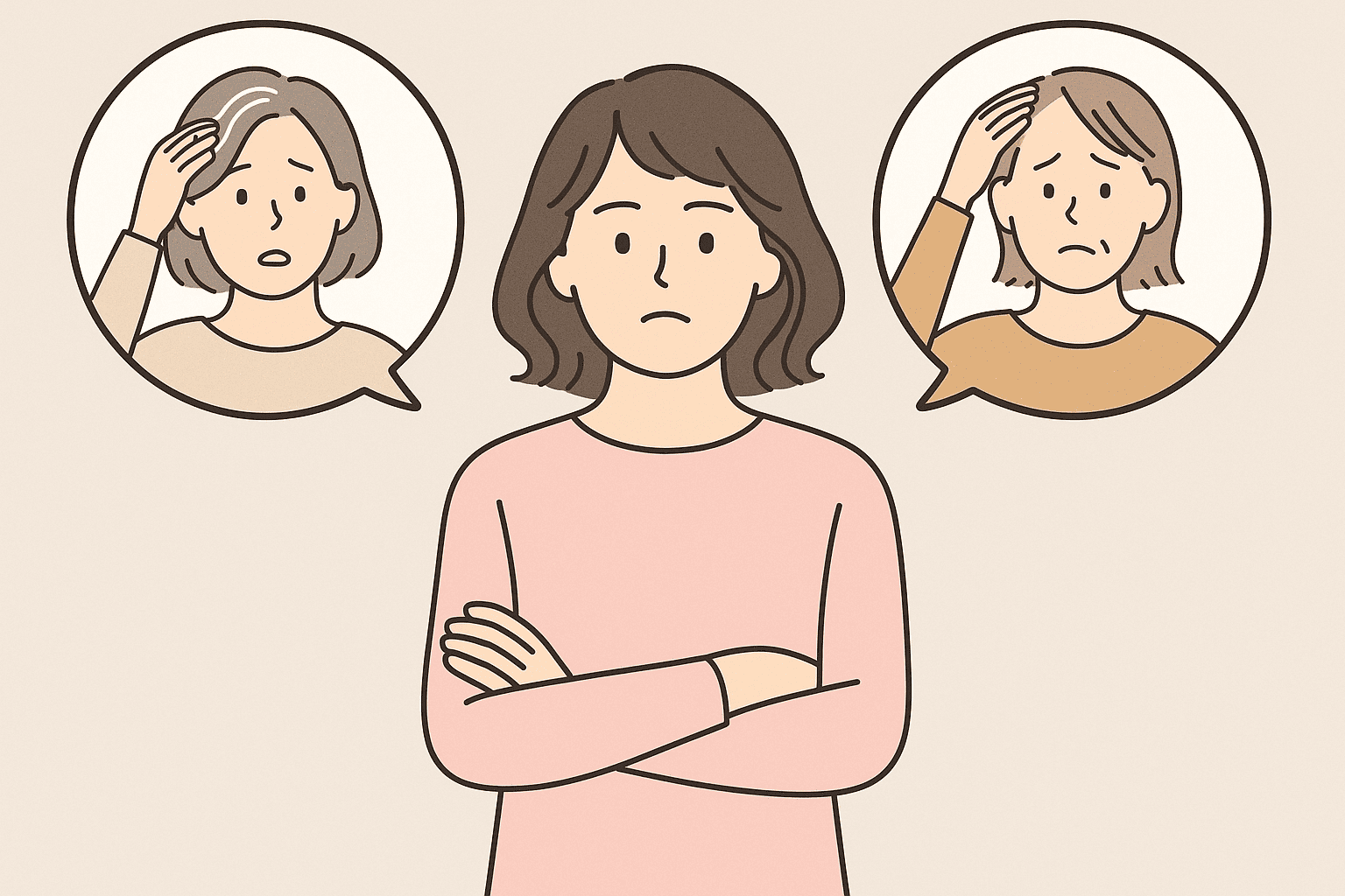 白髪と薄毛の悩み