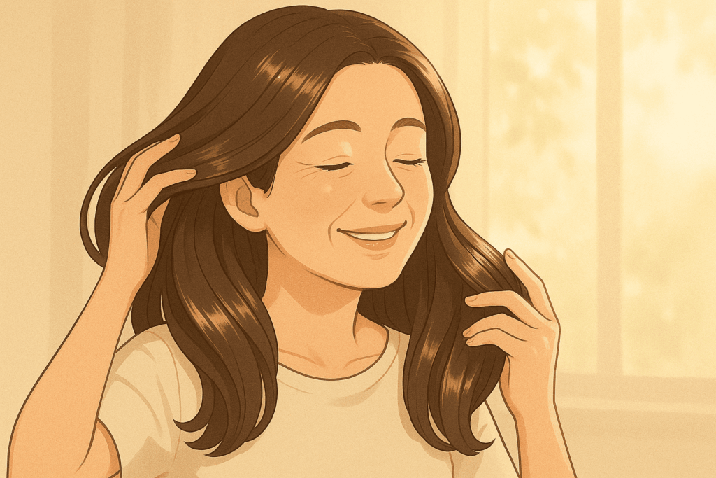 ホホバオイルで髪のツヤが戻ってきた。