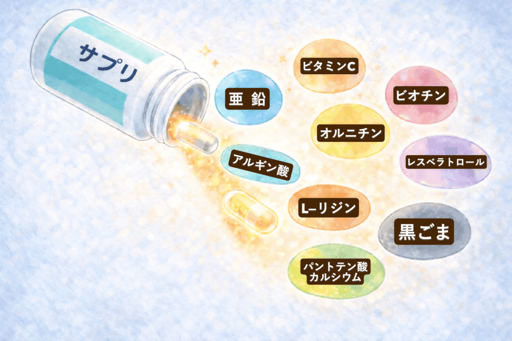 育毛サプリ成分