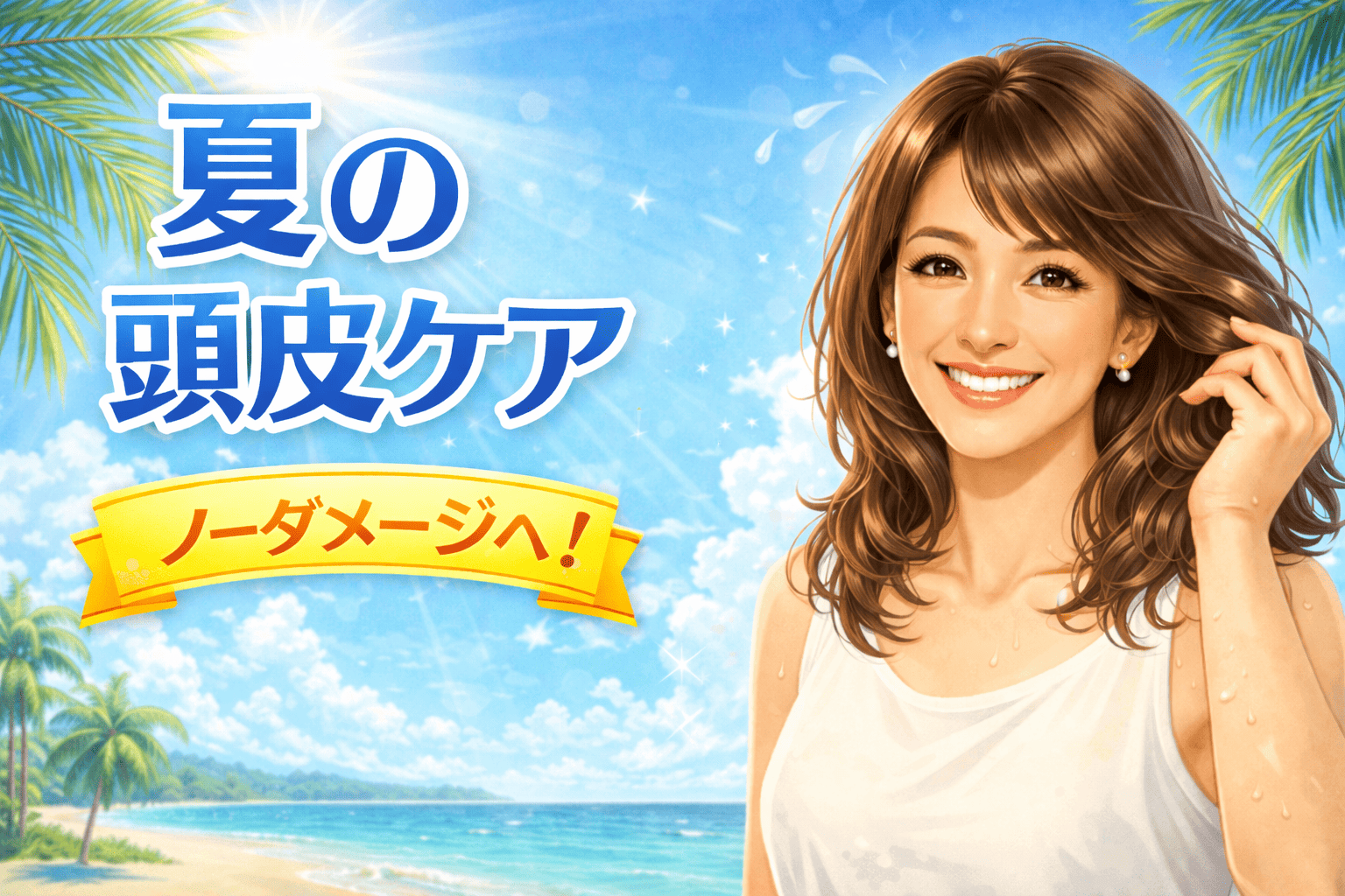 夏の頭皮ダメージ救済　50代からの紫外線対策｜秋の抜け毛を防ぐための『守りと攻め』のケア