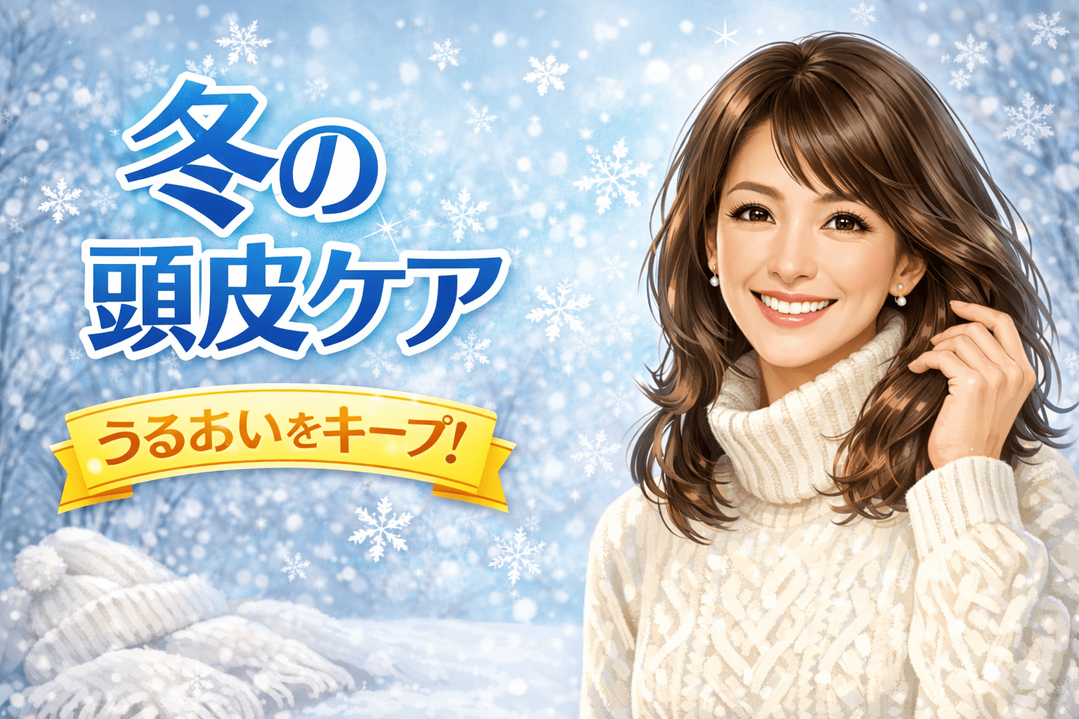 冬の頭皮ケア　うるおい髪をキープ