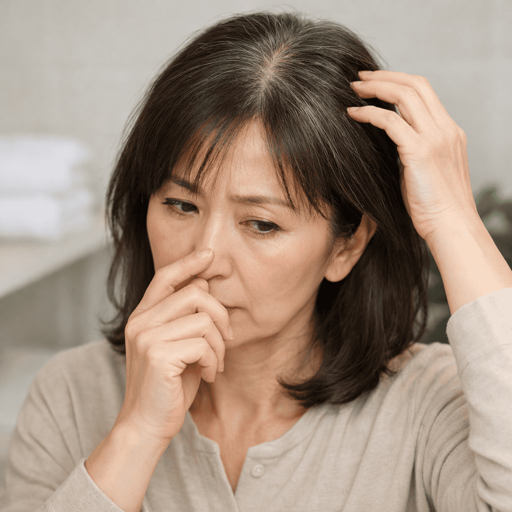 「最近、髪にボリュームが出なくなった」「トップがペタンコで老けて見える」「夕方になると頭皮のニオイが気になる