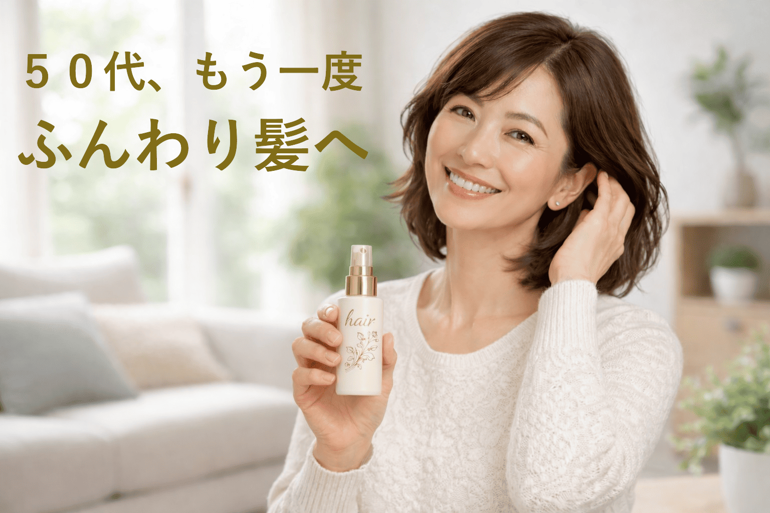 50代、もう一度ふんわり髪へ
