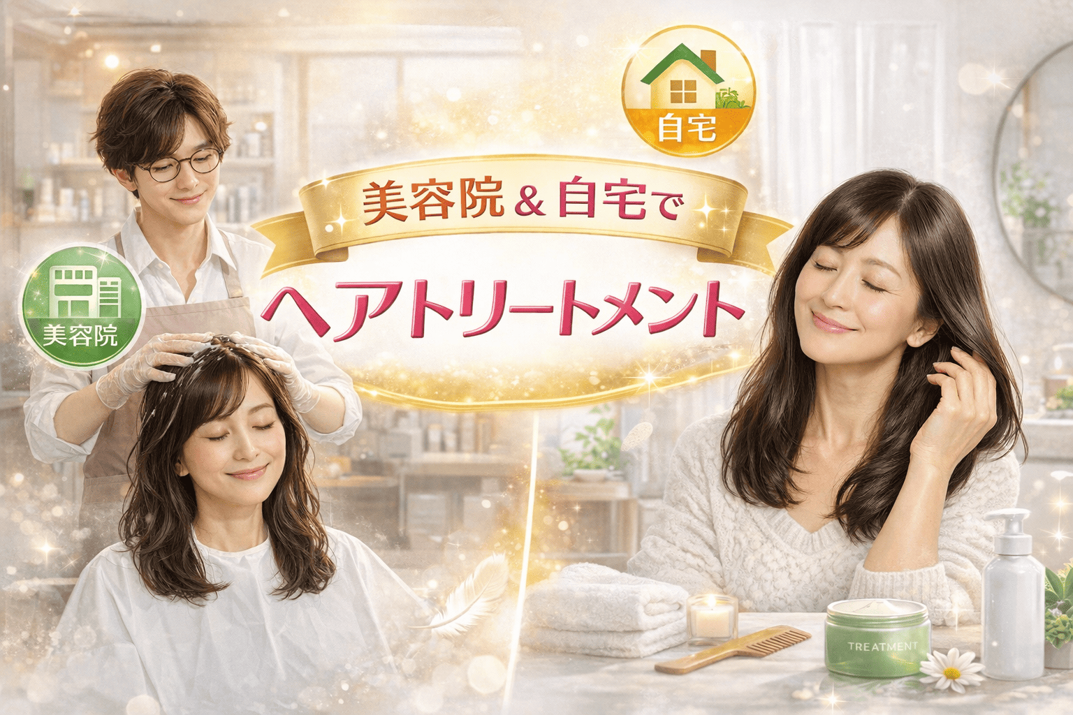 髪質改善トリートメント完全ガイド：50代が知るべきサロンとホームの違い・選び方・効果